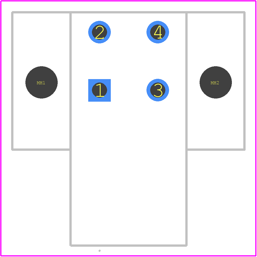 1843750000 - Weidmüller PCB footprint - Other - Other - 1843750000-4