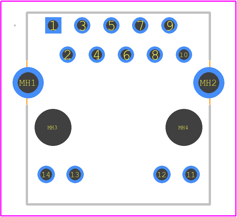 2562160000 - Weidmüller PCB footprint - Other - Other - 2562160000-3