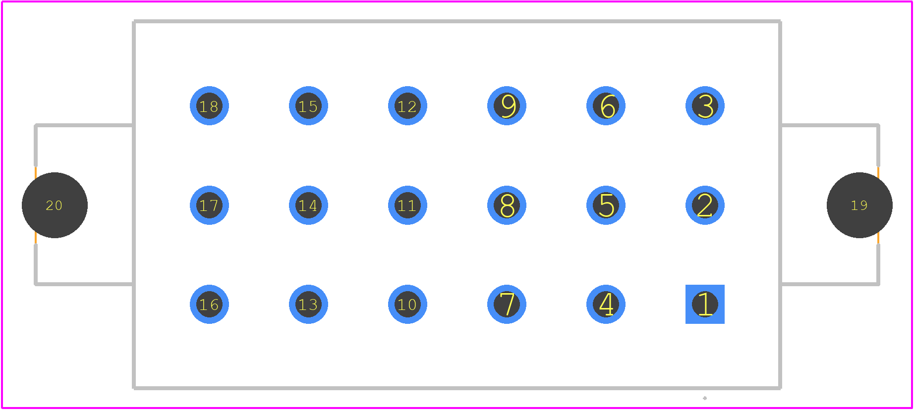 1444600000 - Weidmüller PCB footprint - Other - Other - 1444600000-2