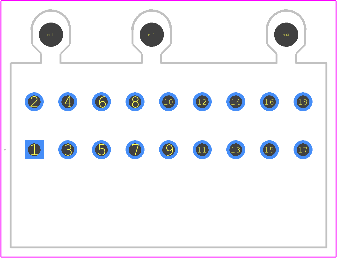 1633650000 - Weidmüller PCB footprint - Other - Other - 1633650000