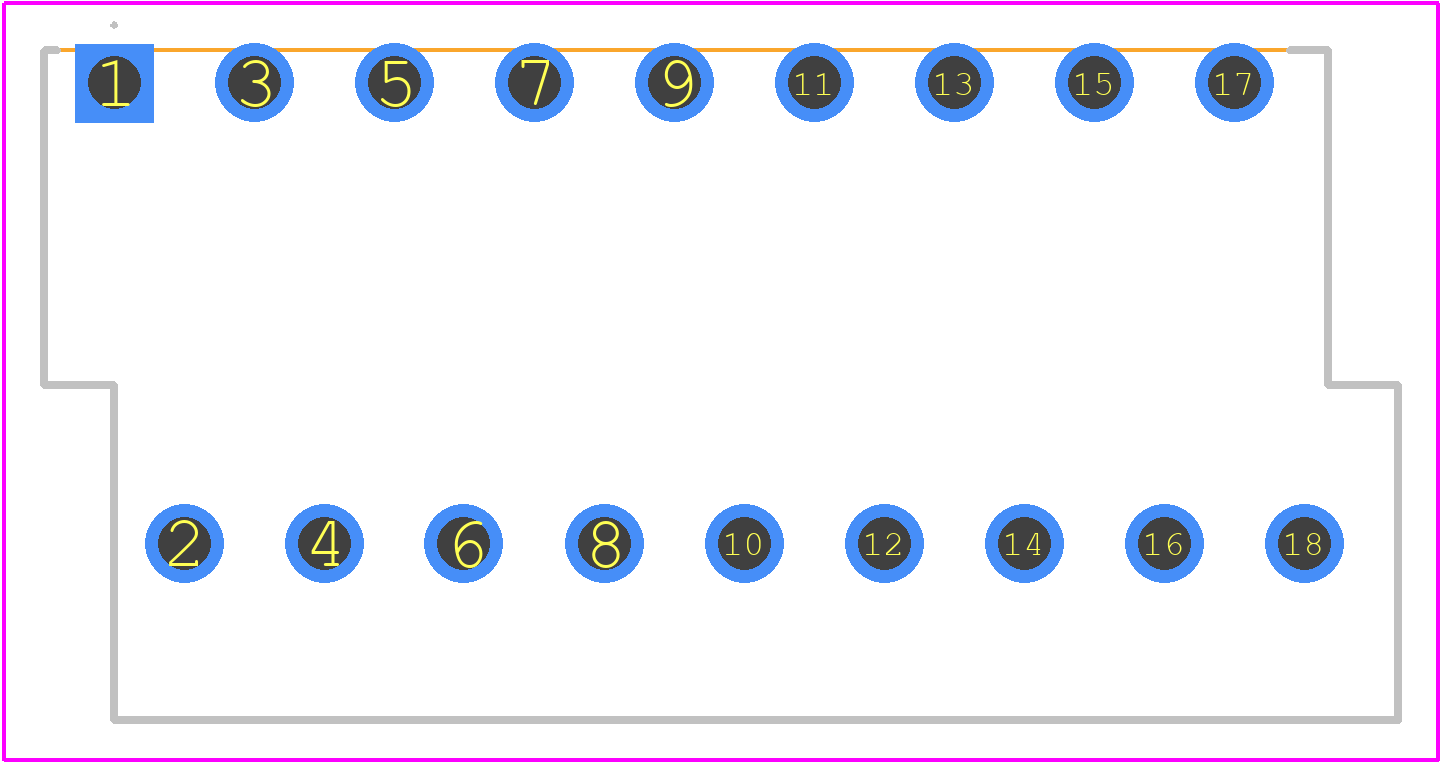 1703770000 - Weidmüller PCB footprint - Other - Other - 1703770000