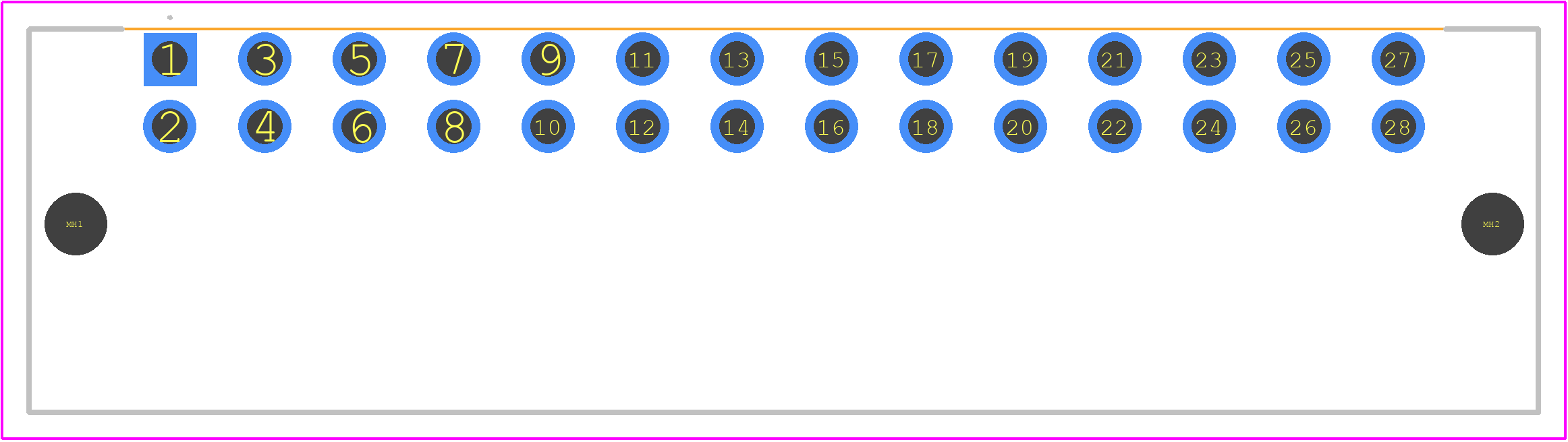 1728740000 - Weidmüller PCB footprint - Other - Other - 1728740000