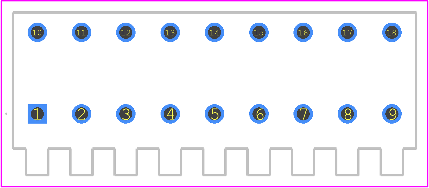 1875990000 - Weidmüller PCB footprint - Other - Other - 1875990000-2