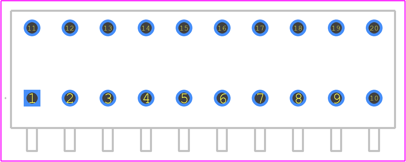 1876000000 - Weidmüller PCB footprint - Other - Other - 1876000000-2