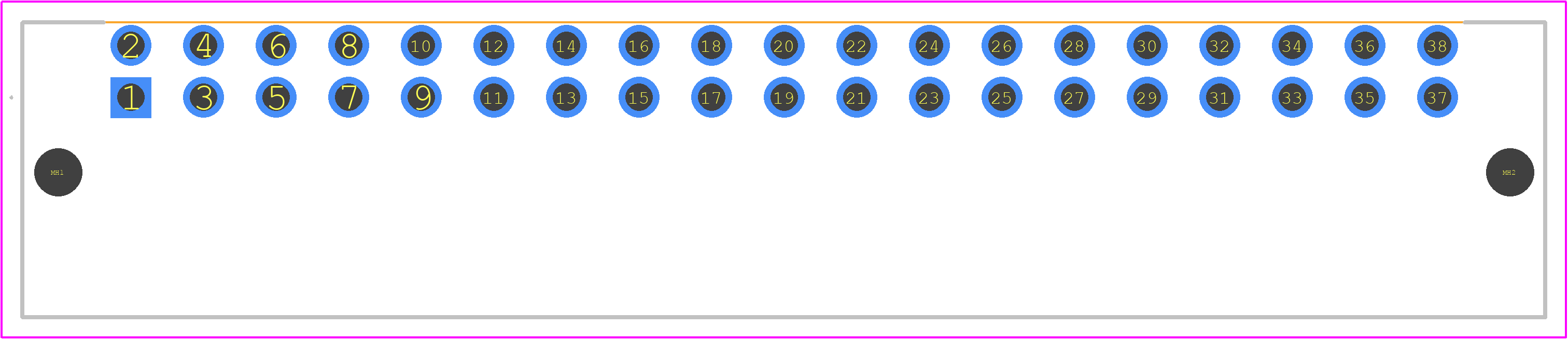 2556180000 - Weidmüller PCB footprint - Other - Other - 2556180000