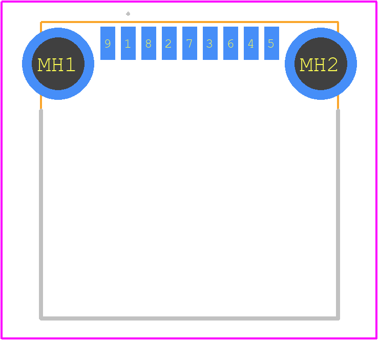 U3BU1ASMT1 - Econ Connect PCB footprint - Other - Other - U3BU1ASMT1-2