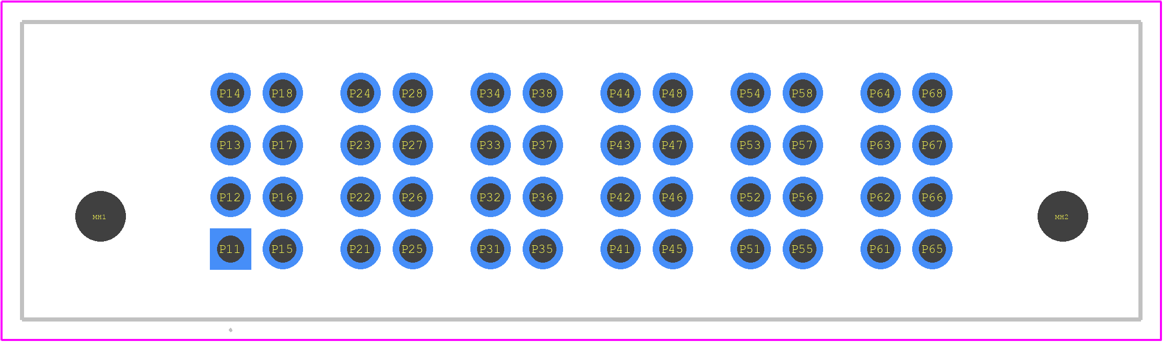 PET-06-02-L-VT-NL-LC - SAMTEC PCB footprint - Other - Other - PET-06-02-L-VT-NL-LC-2