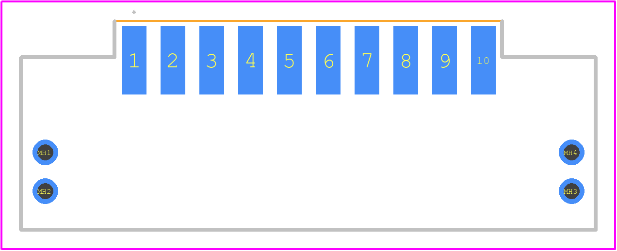 UMPT-10-01-L-RA-WT-TR - SAMTEC PCB footprint - Other - Other - UMPT-10-01-L-RA-WT-TR-2