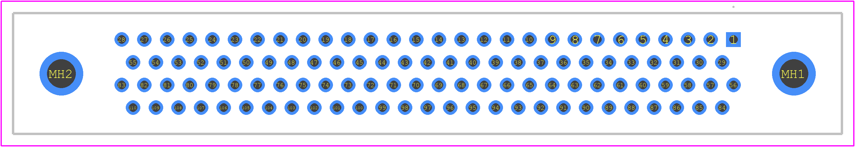 RM422-110-822-9300 - Molex PCB footprint - Other - Other - RM422-110-822-9300-2