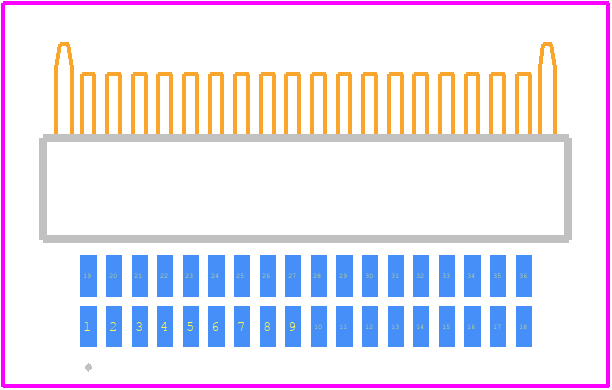 A79025-001 - Omnetics PCB footprint - Other - Other - A79025-001-3