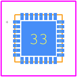 NCN26010XMNTXG - onsemi PCB footprint - Other - Other - 4mm x 4mm QFN