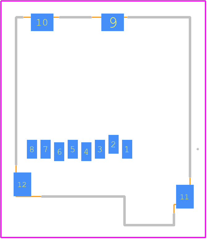 GTFP08432B1HR - Amphenol PCB footprint - Other - Other - GTFP08432B1HR-4