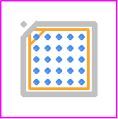 CY8C4045FNI-DS400T - Infineon PCB footprint - BGA - BGA - 25-ball CSP 2.07 × 2.11 × 0.55 mm