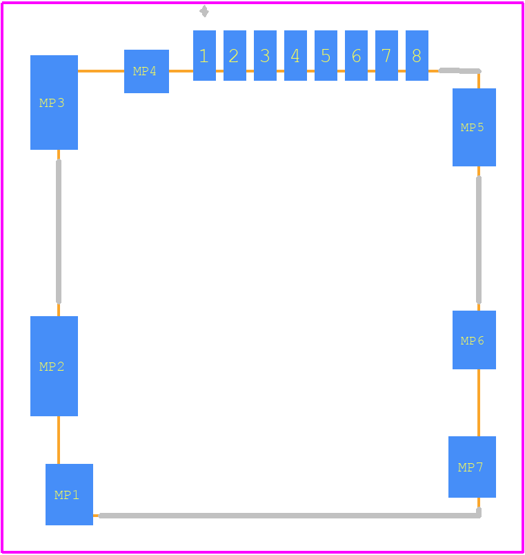 0492250821 - Molex PCB footprint - Other - Other - 0492250821-8