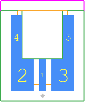 SMP-MSLD-PCE-5T - Amphenol PCB footprint - Other - Other - SMP-MSLD-PCE-5T