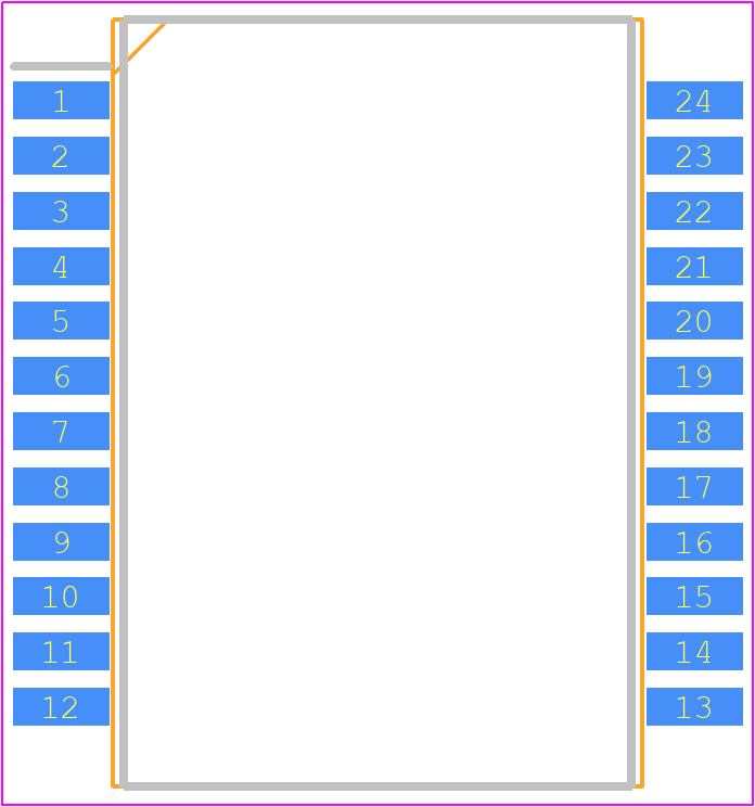 LP6062ANL - LINK-PP PCB footprint - Small Outline Packages - Small Outline Packages - SMD-24