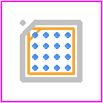 LTC3315AACBZ-R7 - Analog Devices PCB footprint - BGA - BGA - WLCSP PACKAGE CB-16-11 16-BALL (1.64mm × 1.64mm × 0.5mm) Dimensions shown in millimeters