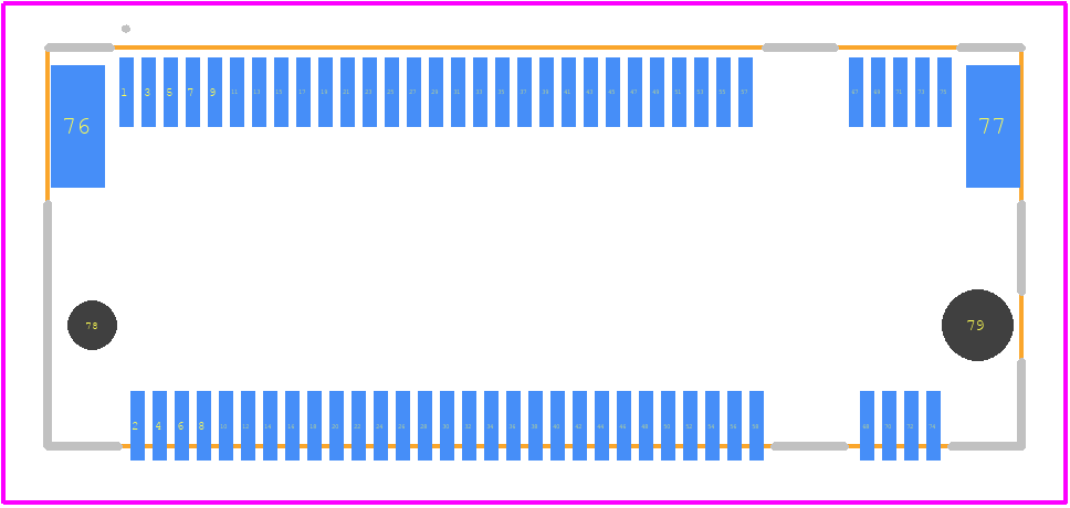 MDT275M03001 - Amphenol PCB footprint - Other - Other - MDT275M03001-1