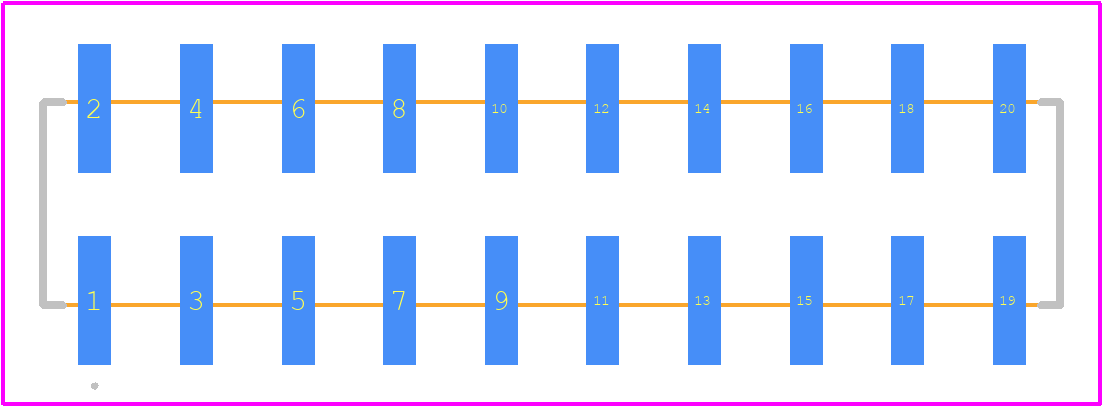 MF254VS-12-20-0743 - XFCN PCB footprint - Other - Other - MF254VS-12-20-0743-2