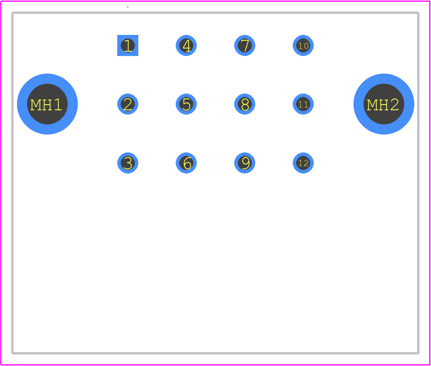 SMS12GE53 - Souriau PCB footprint - Other - Other - SMS12GE53-2