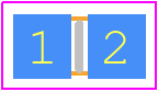 VCUG080030H1RP - Kyocera AVX PCB footprint - Varistors Chip - Varistors Chip - VCUG080030H1RP