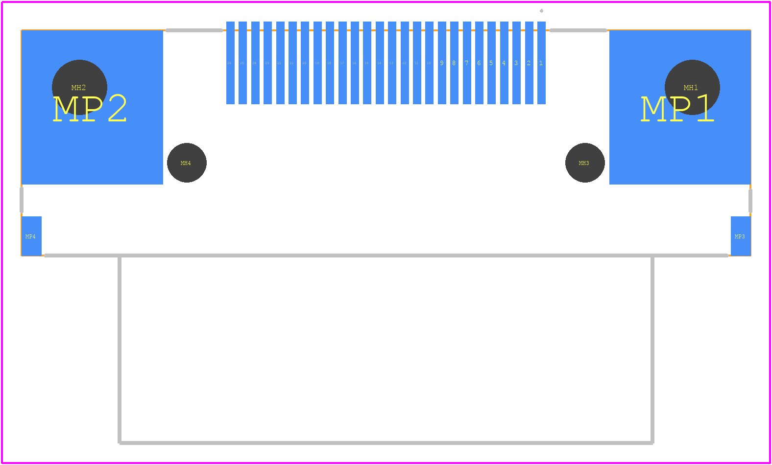 7100117110 - 3M PCB footprint - Other - Other - 7100117110-4