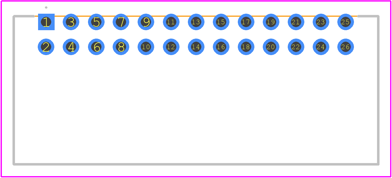DF51K-26DP-2DS(805) - Hirose PCB footprint - Other - Other - DF51K-26DP-2DS(805)-1