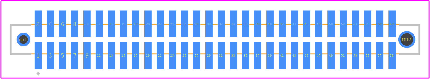 104786-6 - TE Connectivity PCB footprint - Other - Other - 104786-6-1