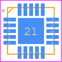 DAT-15R5A-PP+ - Mini-Circuits PCB footprint - Quad Flat No-Lead - Quad Flat No-Lead - DG983-2_2023
