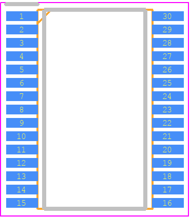 TPD2015FN - Toshiba PCB footprint - Small Outline Packages - Small Outline Packages - SSOP30-P-300-0.65**