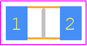 CMP1206QFX-10R0ELF - Bourns PCB footprint - Resistor Chip - Resistor Chip - CMP1206