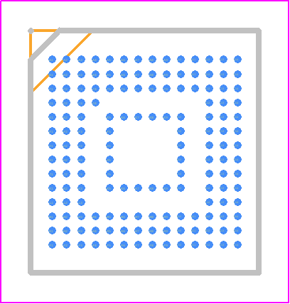 EMMC32G-KC30-01B01 - Kingston Technology PCB footprint - BGA - BGA - 8.0 x 8.5 x (Max 0.9mm)