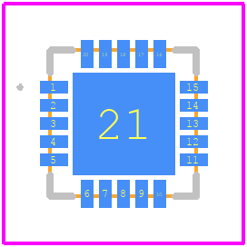 FUSB3307D90B0AFMNWTWG - onsemi PCB footprint - Other - Other - QFNW20 4x4, 0.5P CASE 484AT ISSUE O