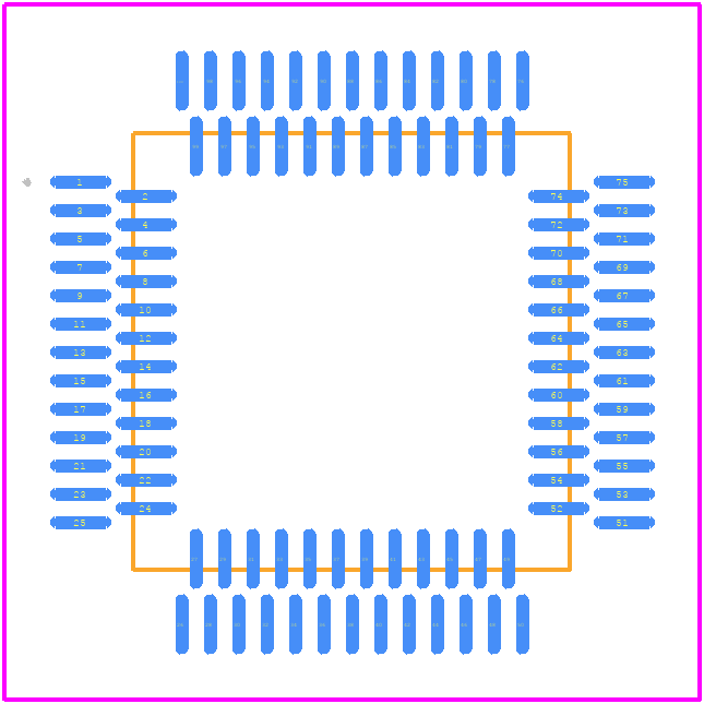 S32K312NHT0MPAST - NXP PCB footprint - Other - Other - SOT2045-1