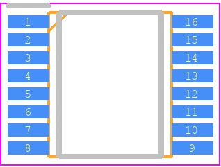 R5F12048GSP#30 - Renesas Electronics PCB footprint - Small Outline Packages - Small Outline Packages - P-SSOP16-4.4x5-0.65-2