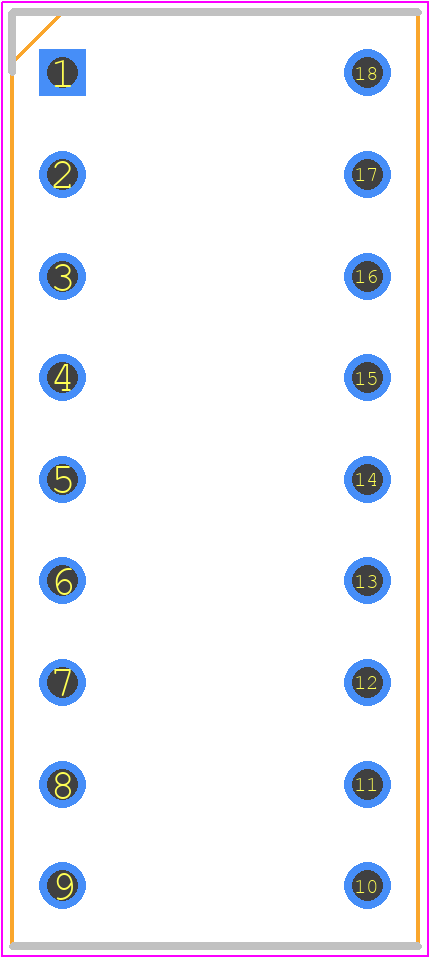 22-1760 - TruConnect PCB footprint - Dual-In-Line Sockets - Dual-In-Line Sockets - 22-1760