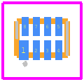NLSX5012MUTAG - onsemi PCB footprint - Other - Other - UDFN8 1.8x1.2, 0.4P CASE 517AJ−01 ISSUE O_2020