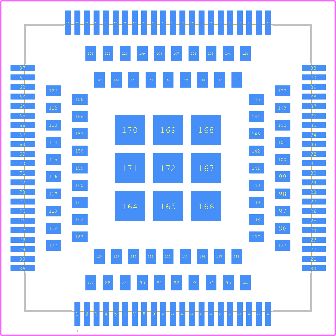 A7602E-H - SIMCOM PCB footprint - Other - Other - 30.0x30.0x2.50mm