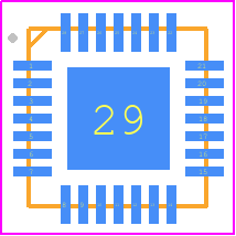 NCD83591MNTXG - onsemi PCB footprint - Quad Flat No-Lead - Quad Flat No-Lead - QFN28 4x4, 0.4P CASE 485GF ISSUE O