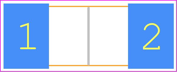 0ACJ-1000-TE - BelFuse PCB footprint - Fuses Chip - Fuses Chip - 0ACJ-1000-TE