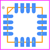 AD5592RWBCPZ-RL7 - Analog Devices PCB footprint - Quad Flat No-Lead - Quad Flat No-Lead - 16-Lead Lead Frame Chxxxip Scale Package [LFCSP]