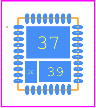 MIC24066T-E/QNA - Microchip PCB footprint - Other - Other - 36-Lead Very Thin Plastic Quad Flat, No Lead Package (QNA) - 5x6x0.9 mm