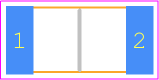 35203K3JT - TE Connectivity PCB footprint - Resistor Chip - Resistor Chip - 3520 Series