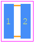 03063C222MAT2A - Kyocera AVX PCB footprint - Capacitor Chip Non-polarised - Capacitor Chip Non-polarised - 0306 (0816 Metric)