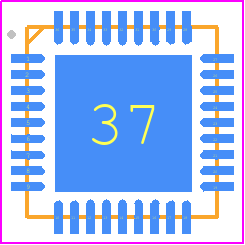 AS3435-EQFP - ams OSRAM PCB footprint - Quad Flat No-Lead - Quad Flat No-Lead - 36-pin QFN