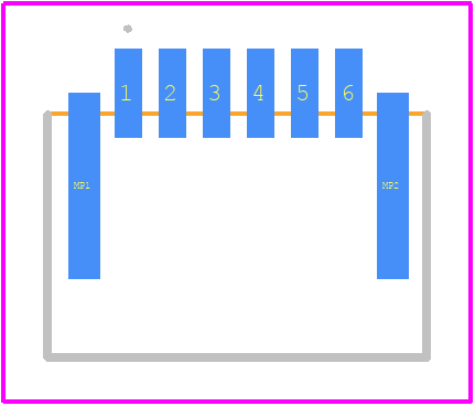 HFW6R-1STE1H1LF - Amphenol PCB footprint - Other - Other - HFW6R-1STE1H1LF-1