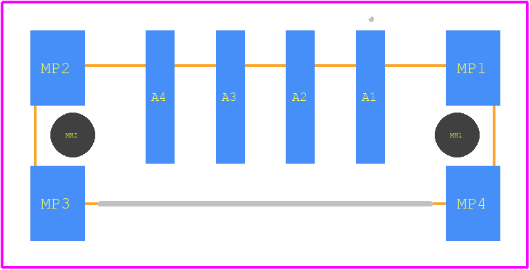 384465 - TE Connectivity PCB footprint - Other - Other - 384465-2
