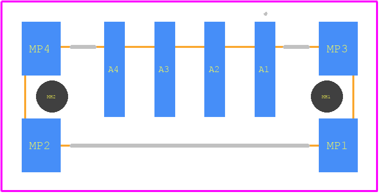 384463 - TE Connectivity PCB footprint - Other - Other - 384463-2