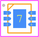 MLX90381GLW-ACA-000-SP - Melexis PCB footprint - Small Outline No-lead - Small Outline No-lead - MLX90381GLW-ACA-000-SP