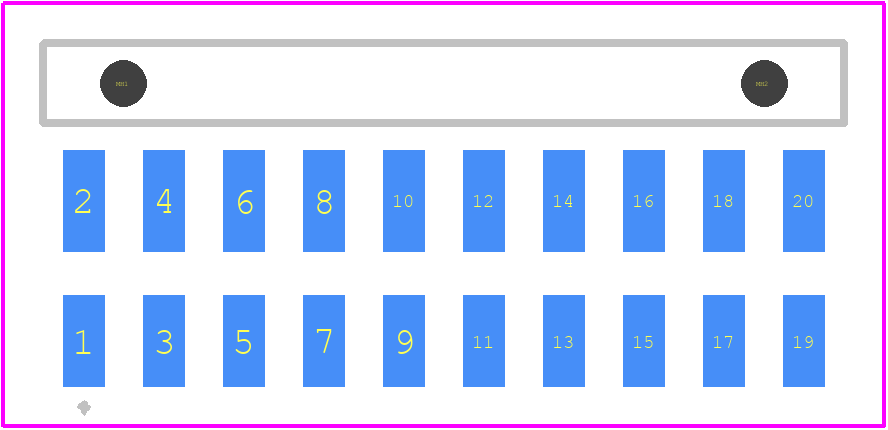 MMT-110-02-F-DH - SAMTEC PCB footprint - Other - Other - MMT-110-02-F-DH-2